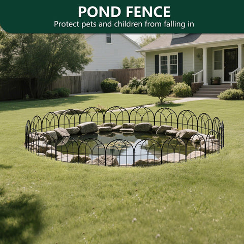 Promitop decorative fence panel creates pet safe border for plants