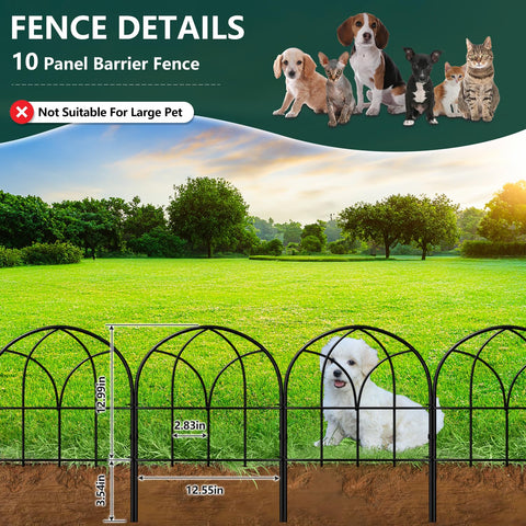 Promitop heavy-duty metal fence panel for durable outdoor garden edging.