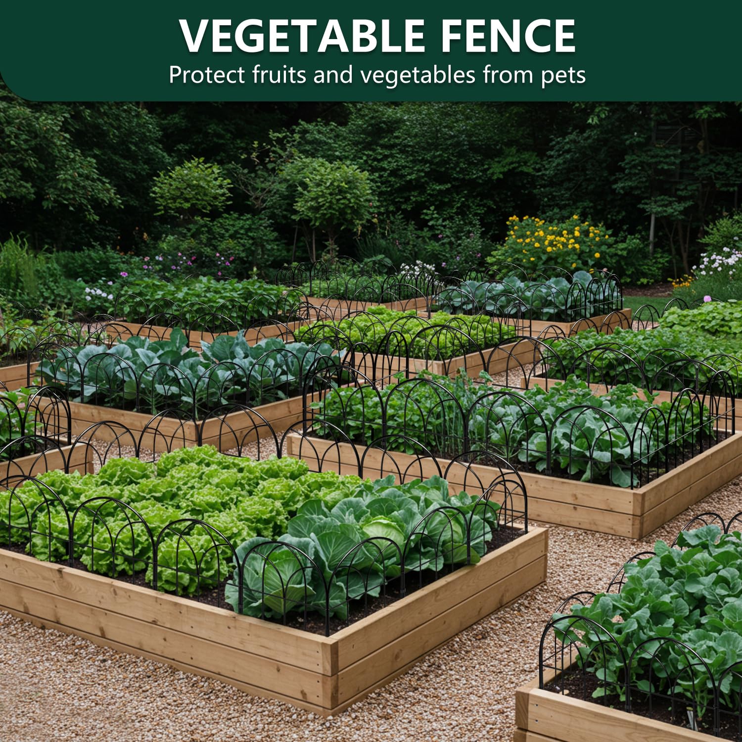 Promitop pet-friendly garden boundary keeps nibbling critters out.
