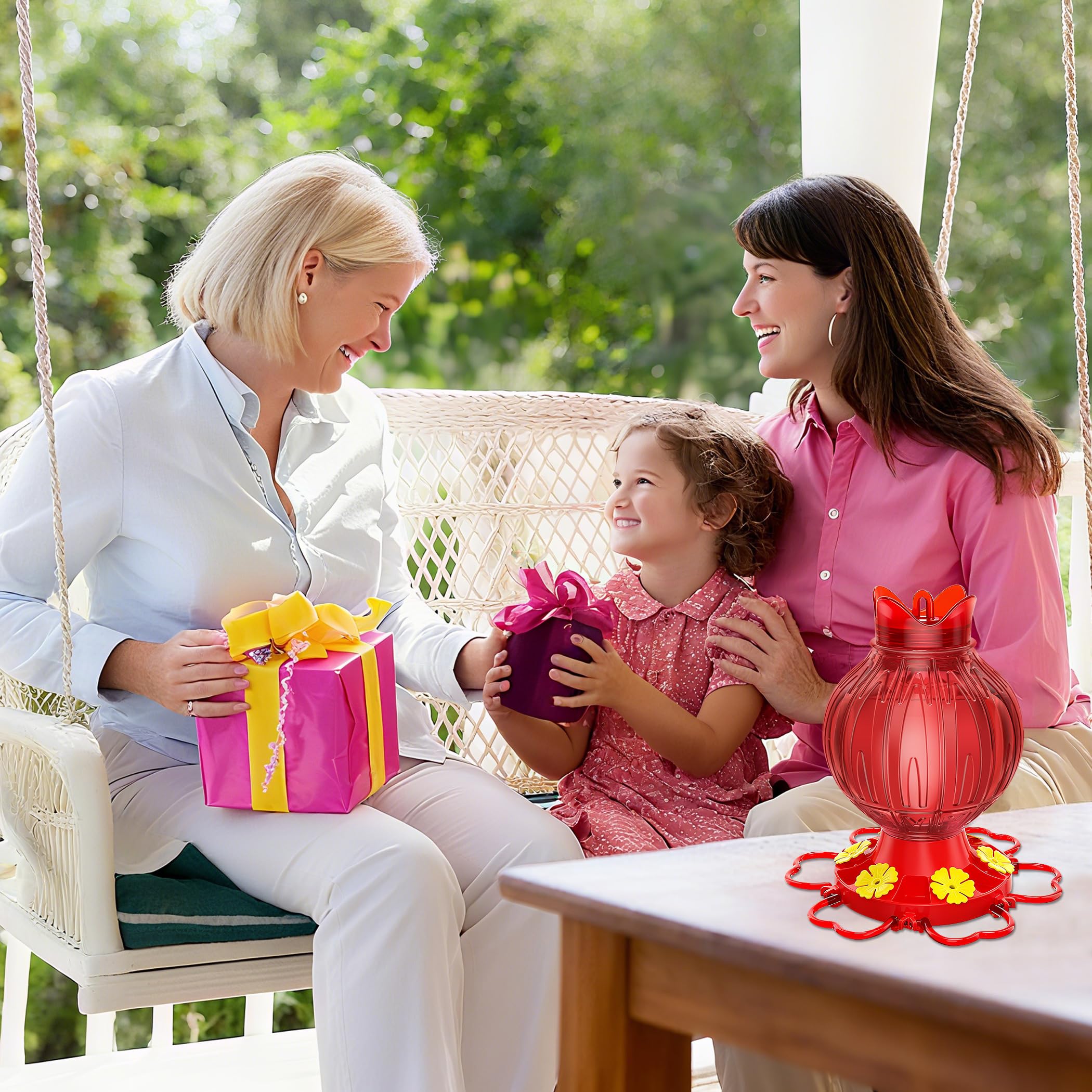 Promotion Love hummingbird feeder holds 26 ounces of nectar for extended viewing