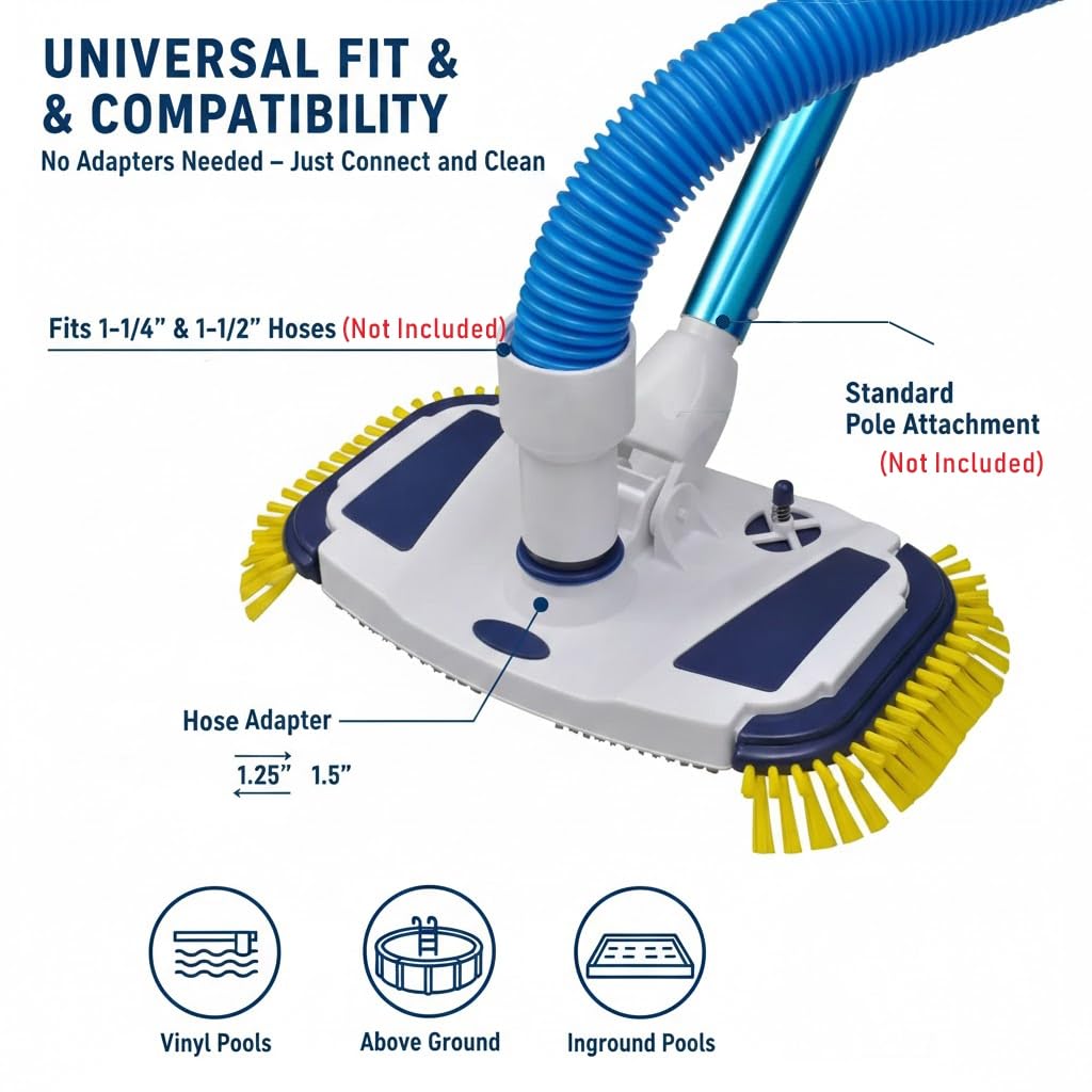 ProMotus universal hose fit enables quick setup with standard poles.