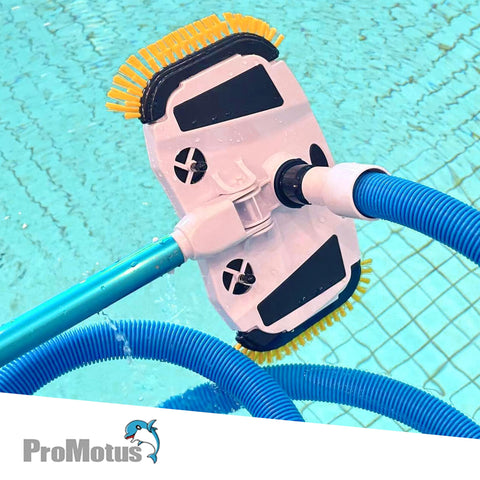ProMotus works with above-ground and inground pools for versatility.