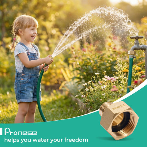 Pronese brass adapter designed for RV water lines and boating use.