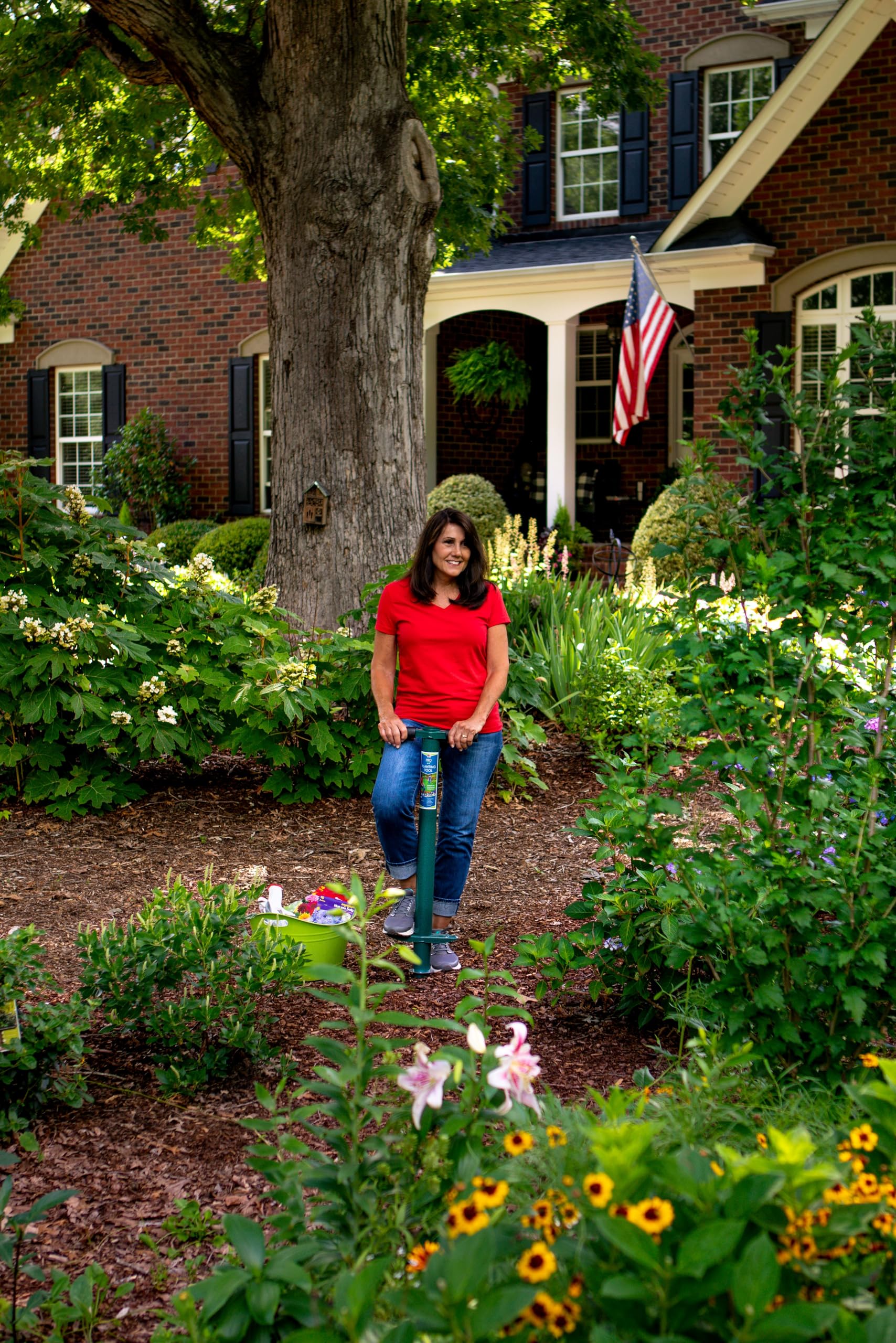 ProPlugger 5-in-1 doubles as drip-edge fertilizing tool for trees.