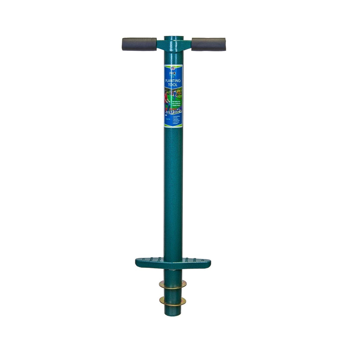 ProPlugger 5-in-1 side view highlights durable build for versatile planting tasks.