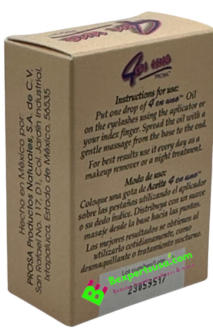 Prosa 4-in-1 eyelash oil closeup wand provides smooth glide for easy use.