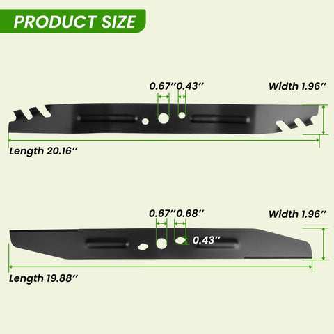 Prosentuo AB2101D blade cutting action delivers finer mulching with micro-cut design.