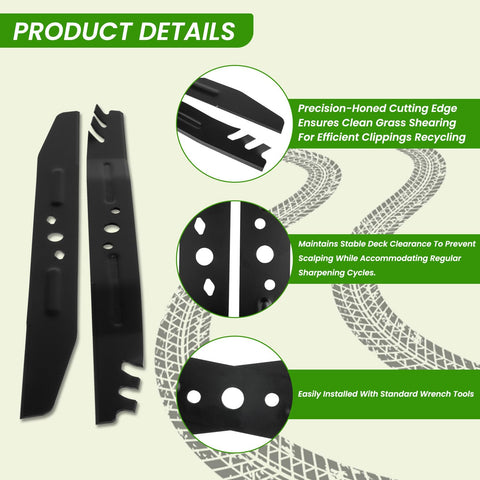 Prosentuo AB2101D blade finish resists rust in wet grass conditions.