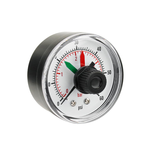 PROSOCOOL ECX2712B1 dial face clearly shows pressure range for Hayward filters