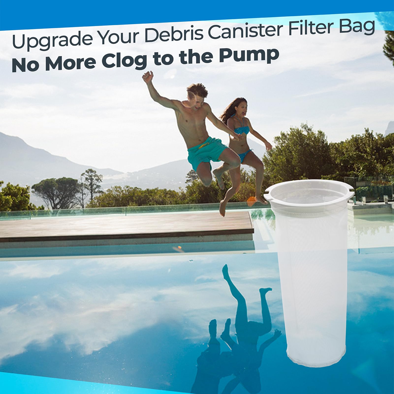 PROSOCOOL debris bag helps maintain clear water by trapping debris