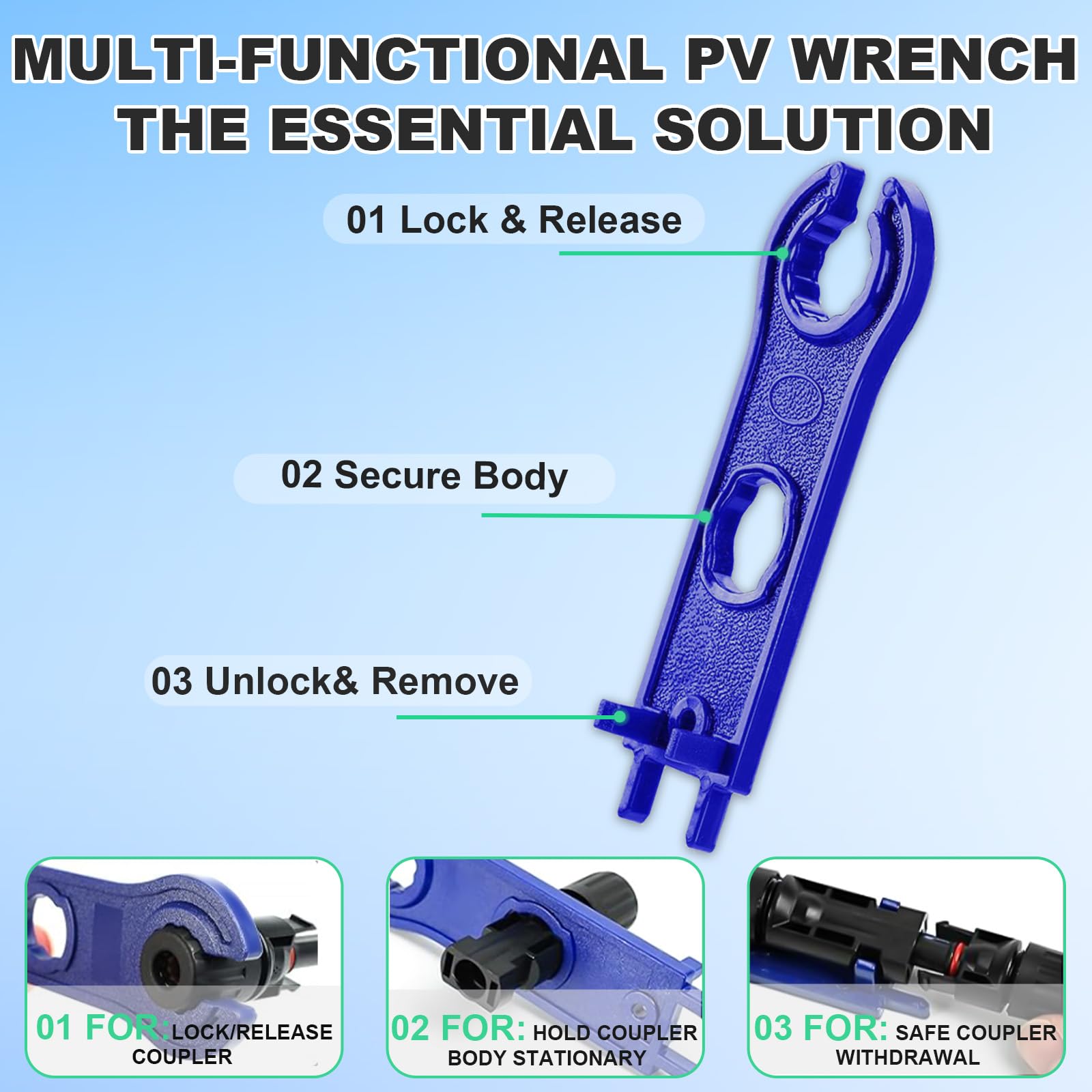 PROSOLI ergonomic non-slip handles improve comfort during crimping tasks.