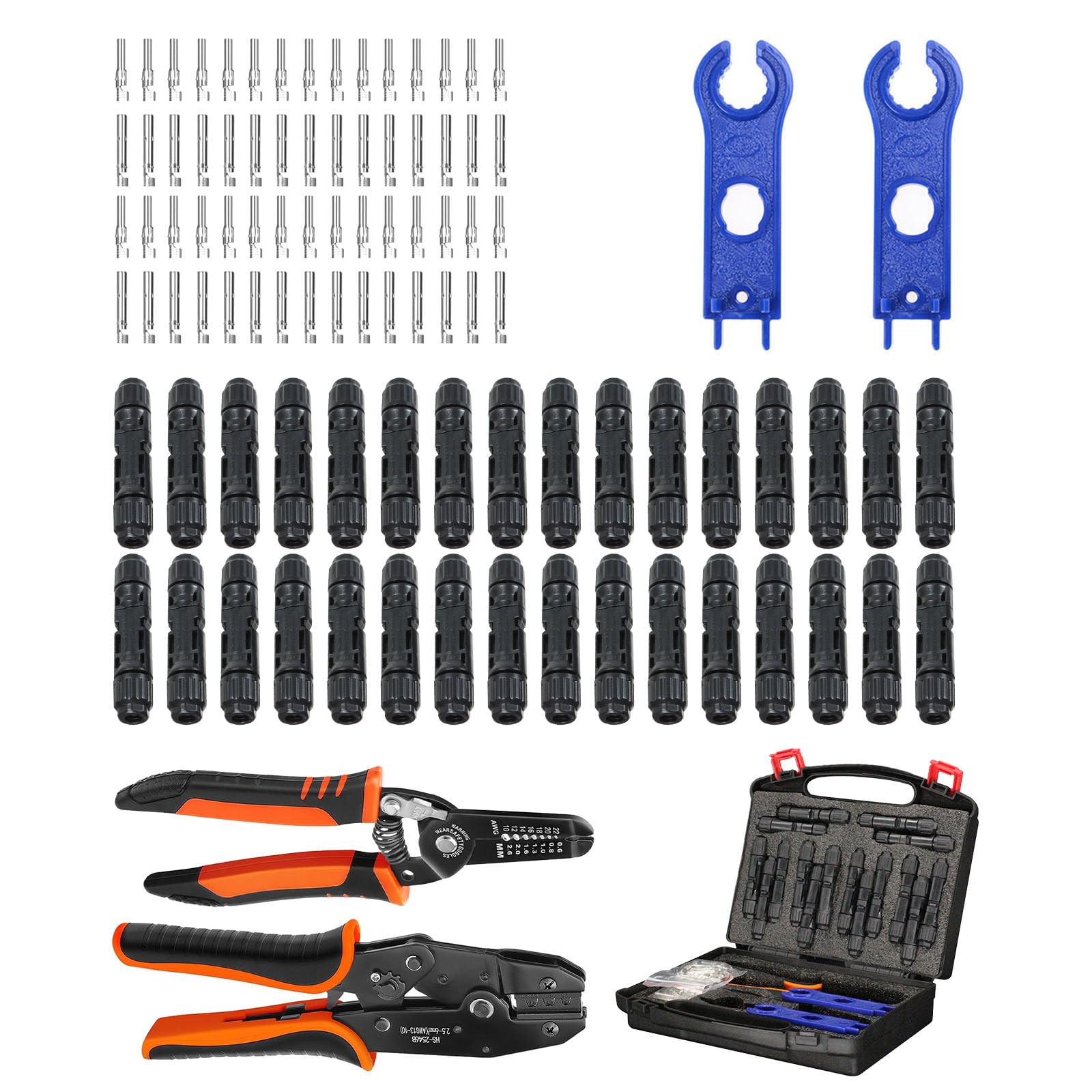 PROSOLI solar crimper tool kit assembly for clean, reliable PV wire connections.