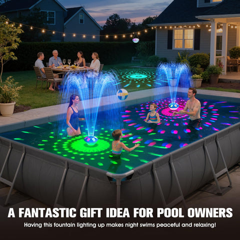 ProSplash floating fountain with 9000mAh battery for hours of operation