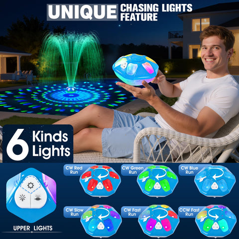 ProSplash hexagonal fountain design with anchor ensures stable placement