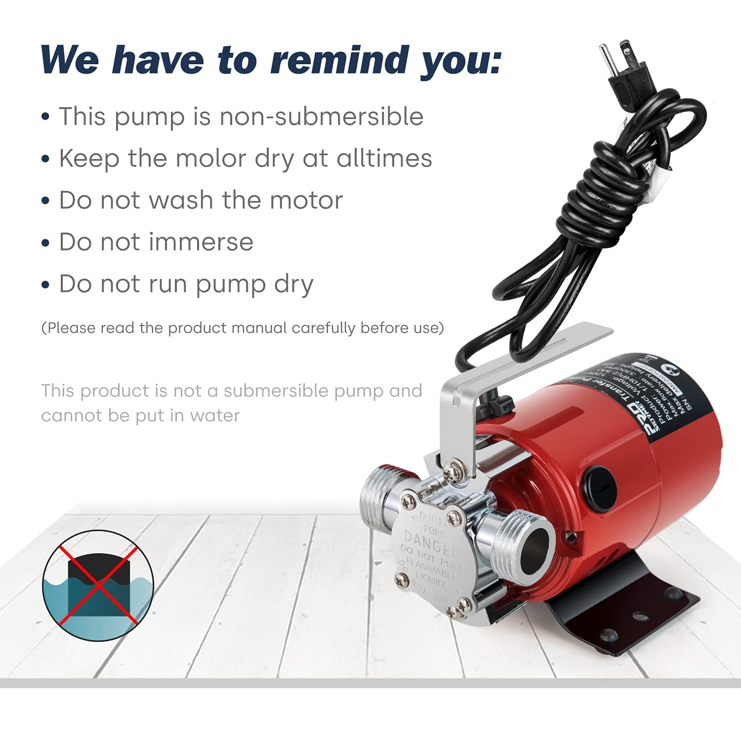 Prostormer water hose kit included for immediate setup and use.