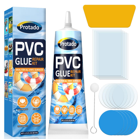 Protado air-mattress patch kit round patches for durable puncture repairs.