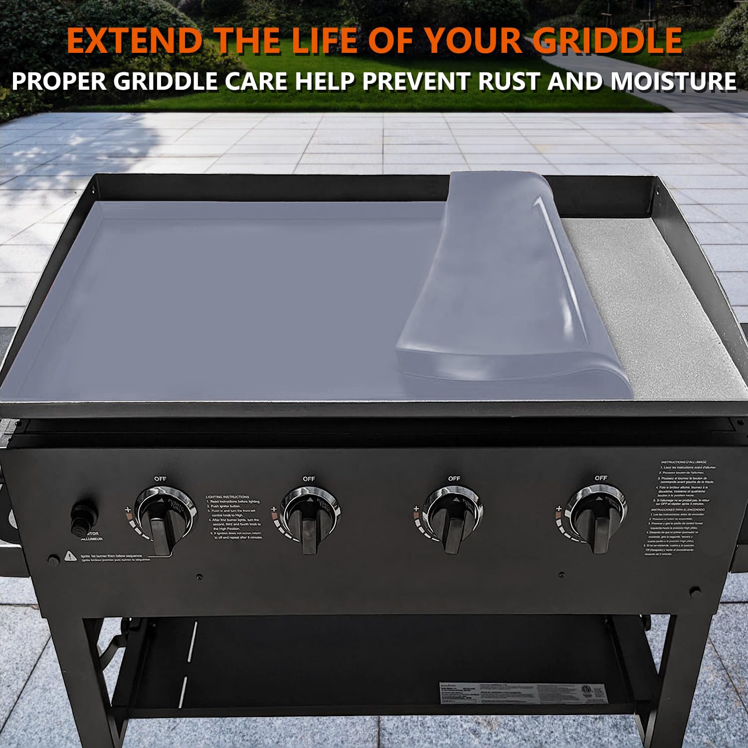 Heavy-duty silicone ensures safe, reusable protection for your Blackstone.