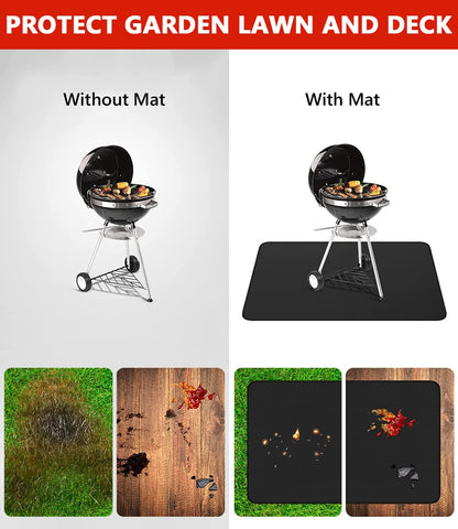 Protebox waterproof oilproof surface keeps outdoor areas clean after barbecues.
