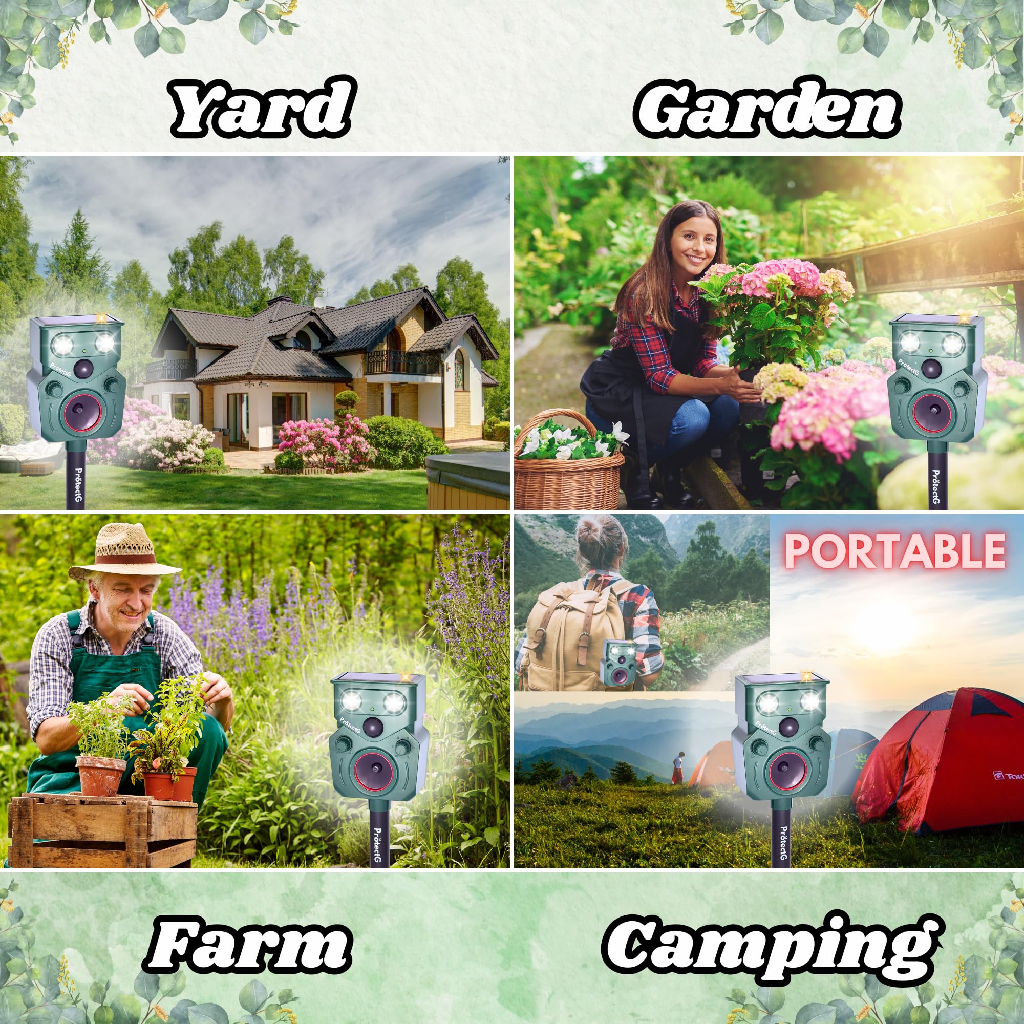 ProtectG wall mounts secure deterrents near barns, sheds, or fence lines.