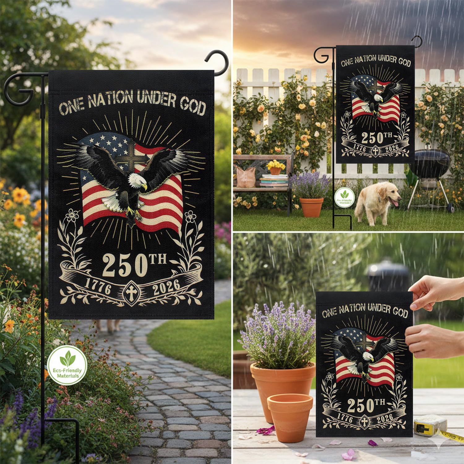 Prothens American-made banner emphasizes heritage and community gatherings