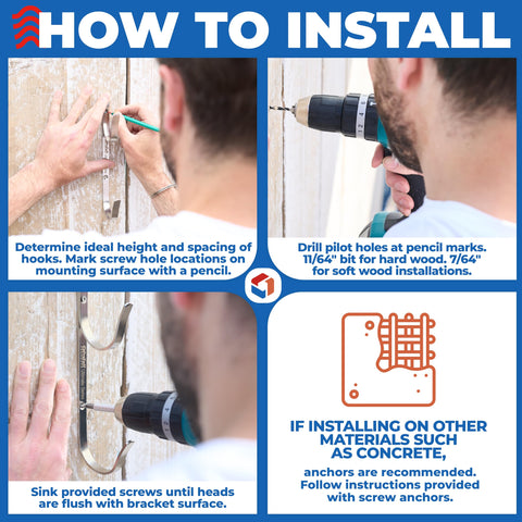ProTuff hooks tolerate outdoor UV exposure for years of use