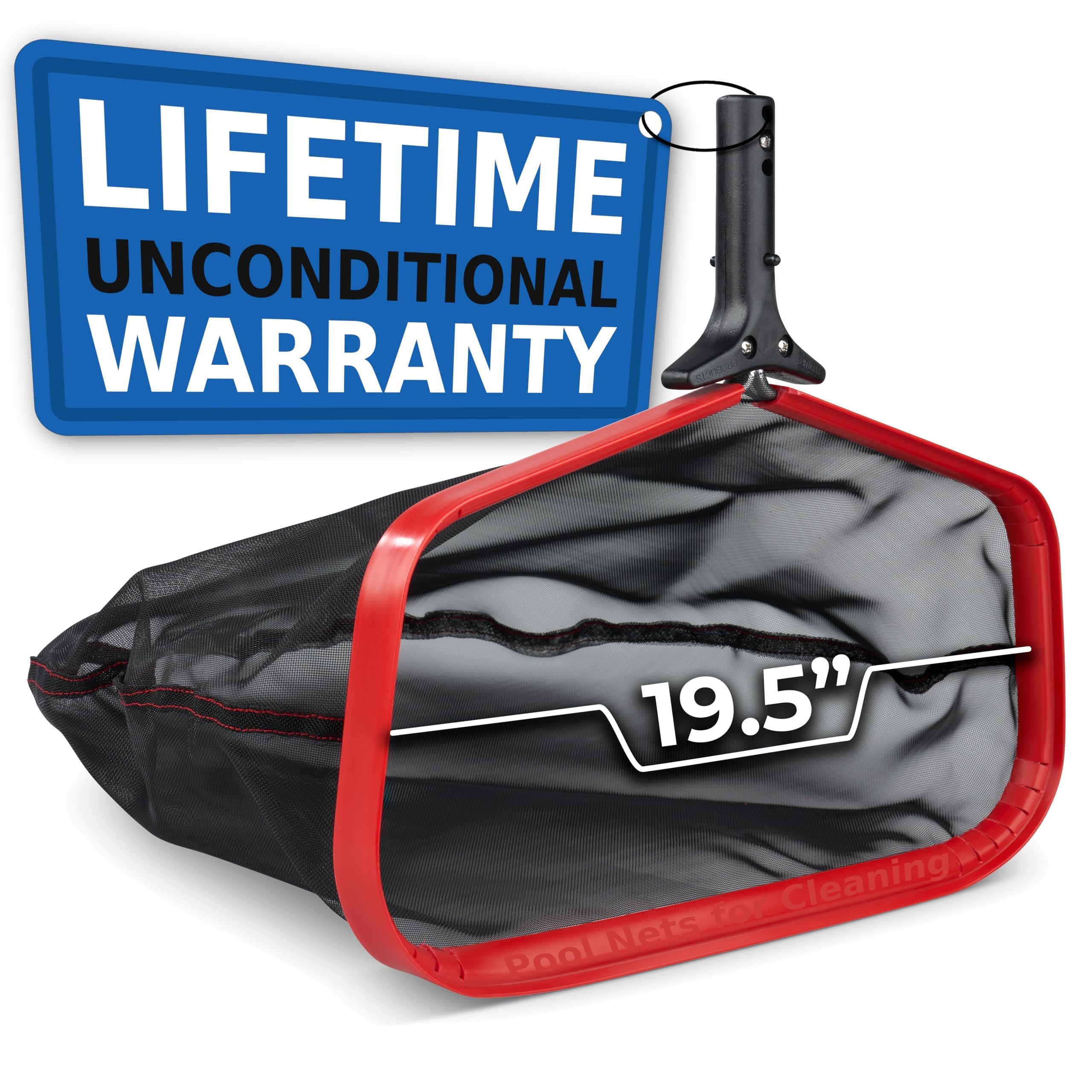 ProTuff 19-inch fine pool net with deep bag for rapid debris removal