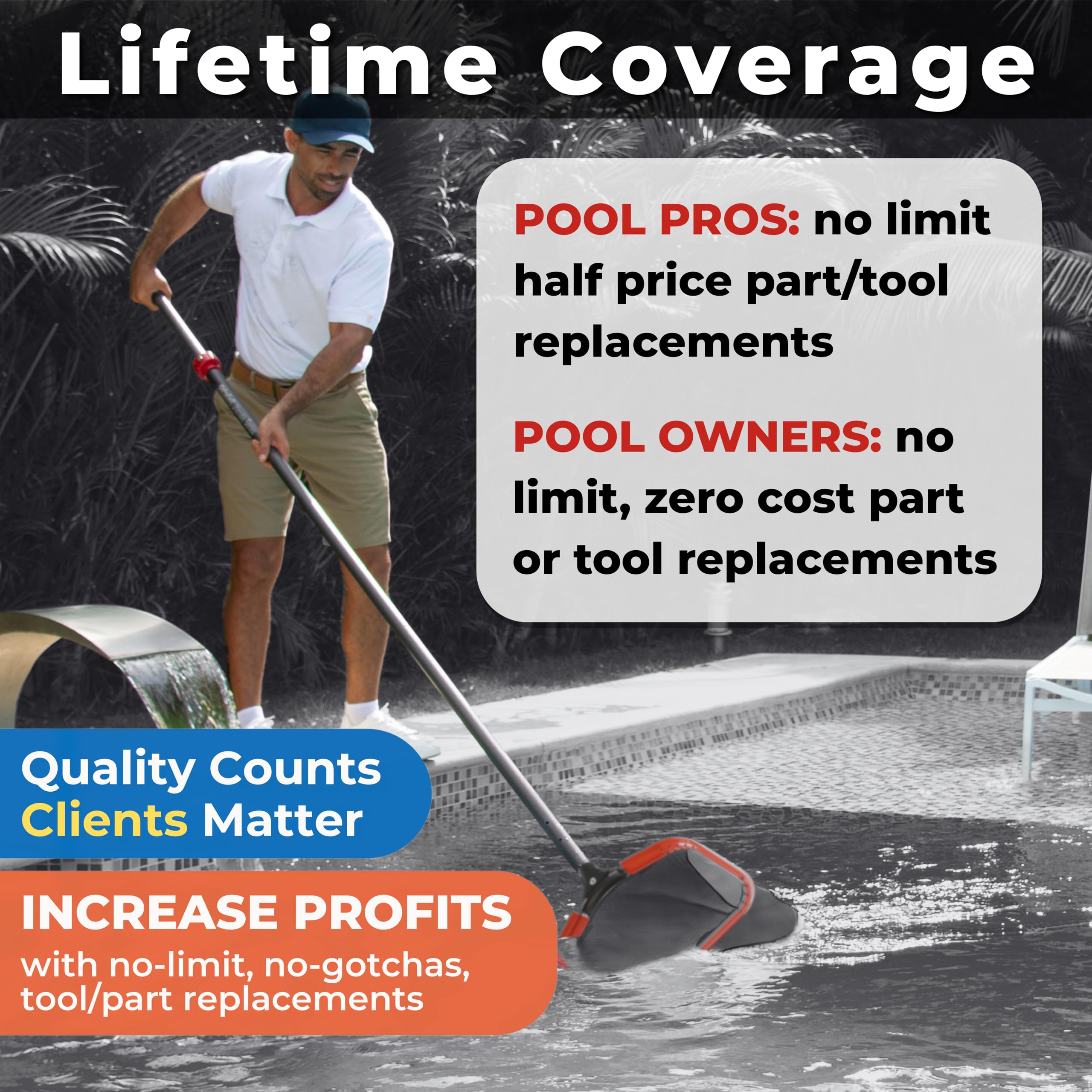 ProTuff 490 Promise logo illustrating unlimited replacement policy