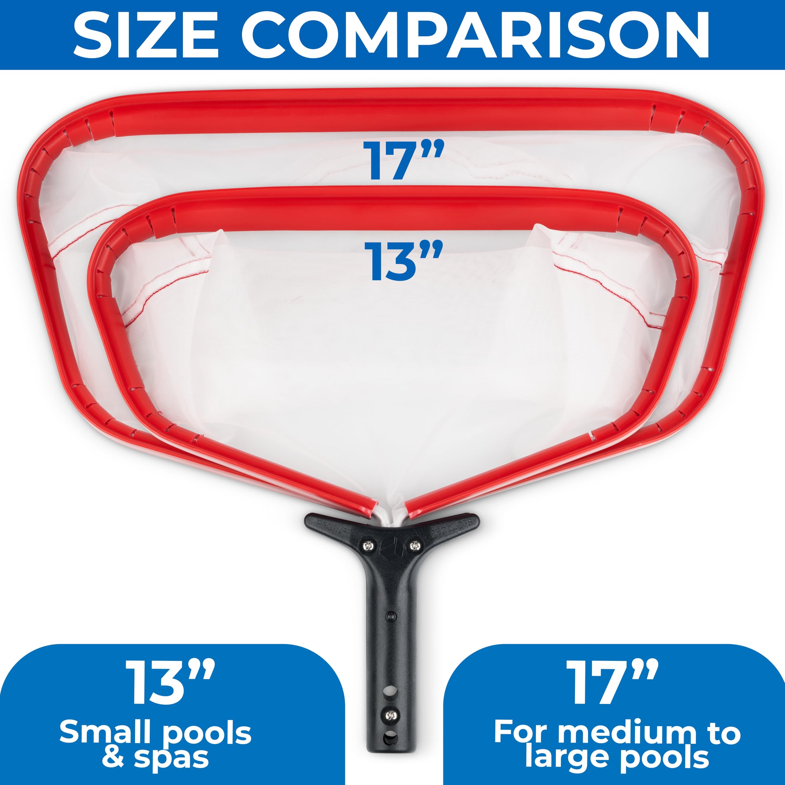 ProTuff silt net universal clip attached to a standard pool pole.
