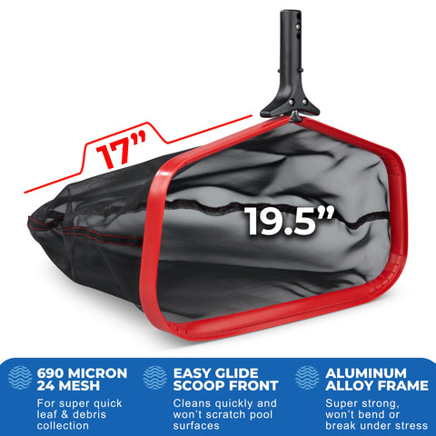 ProTuff wide-mouth design captures more debris per scoop