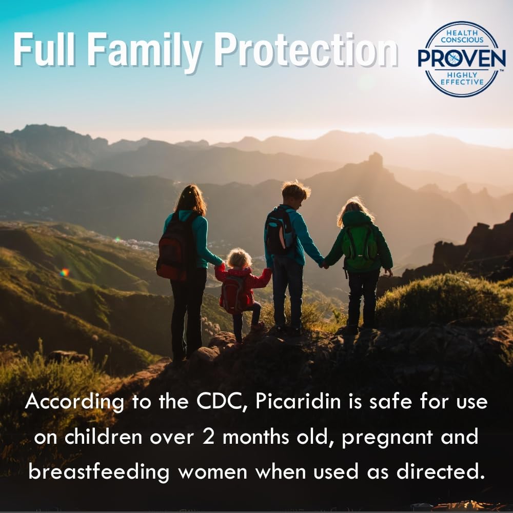 Label highlights 20% Picaridin formula on Proven spray for DEET-free protection.