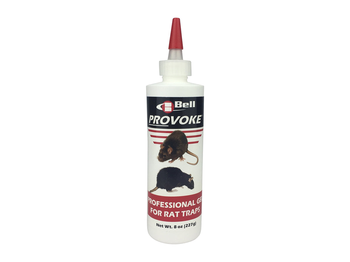 Provoke rat attractant gel bottle pour helps lure rats into traps efficiently