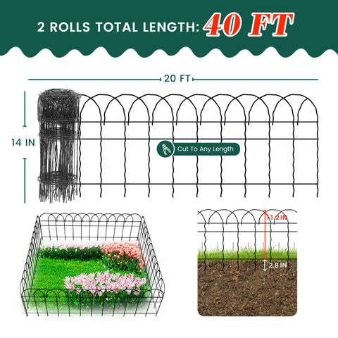 PROWORX border with green PVC coating resists outdoor wear.