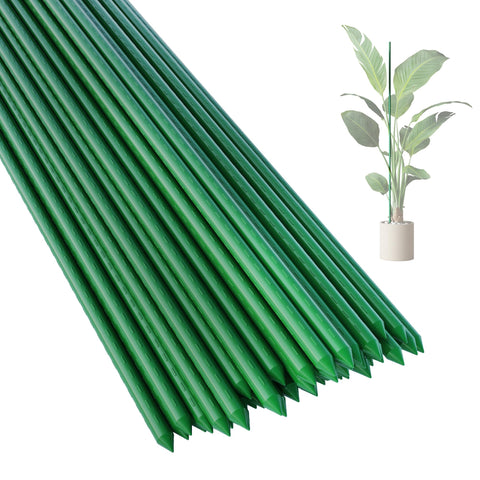 PROWORX 36-inch steel garden stake with green coating provides durable plant support.