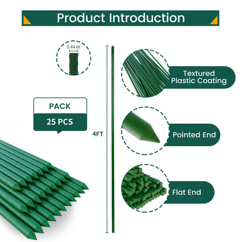 PROWORX green coated stake highlighting rust resistance