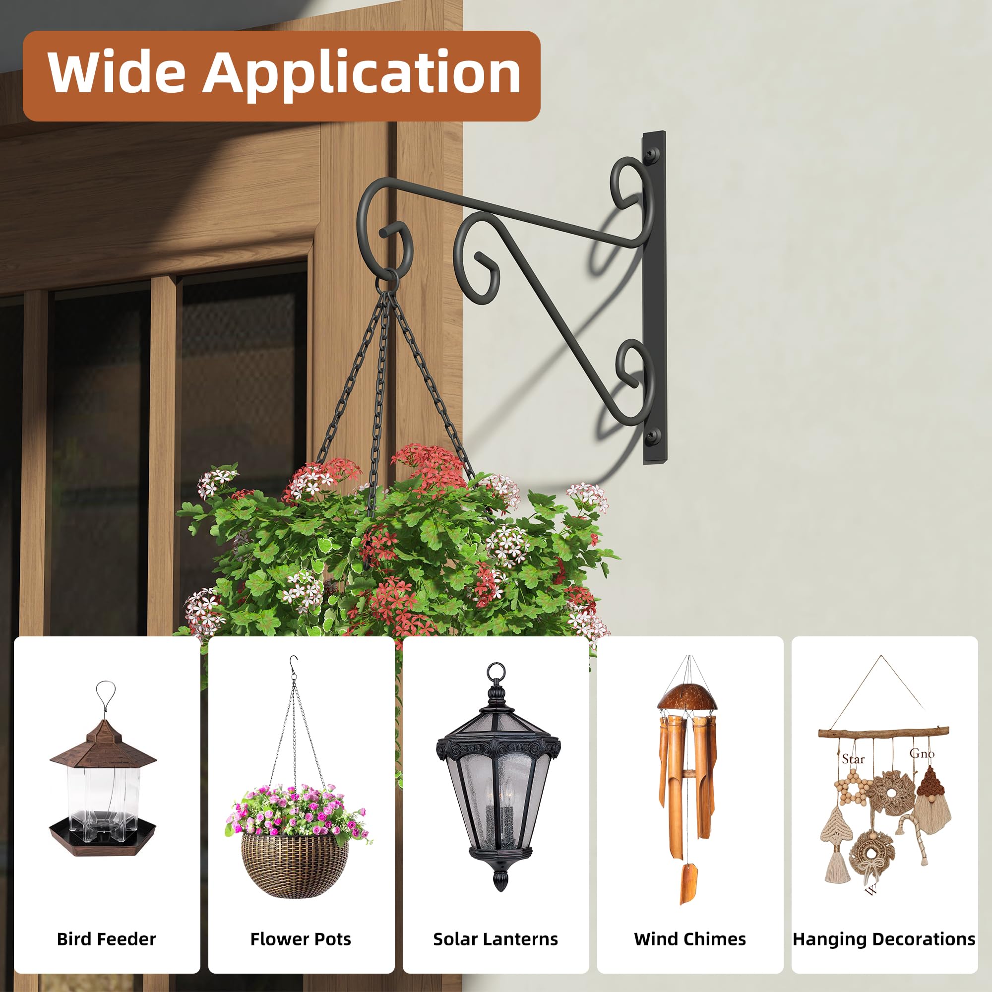PROWORX heavy-duty steel plant hanger provides lasting support for heavy pots.