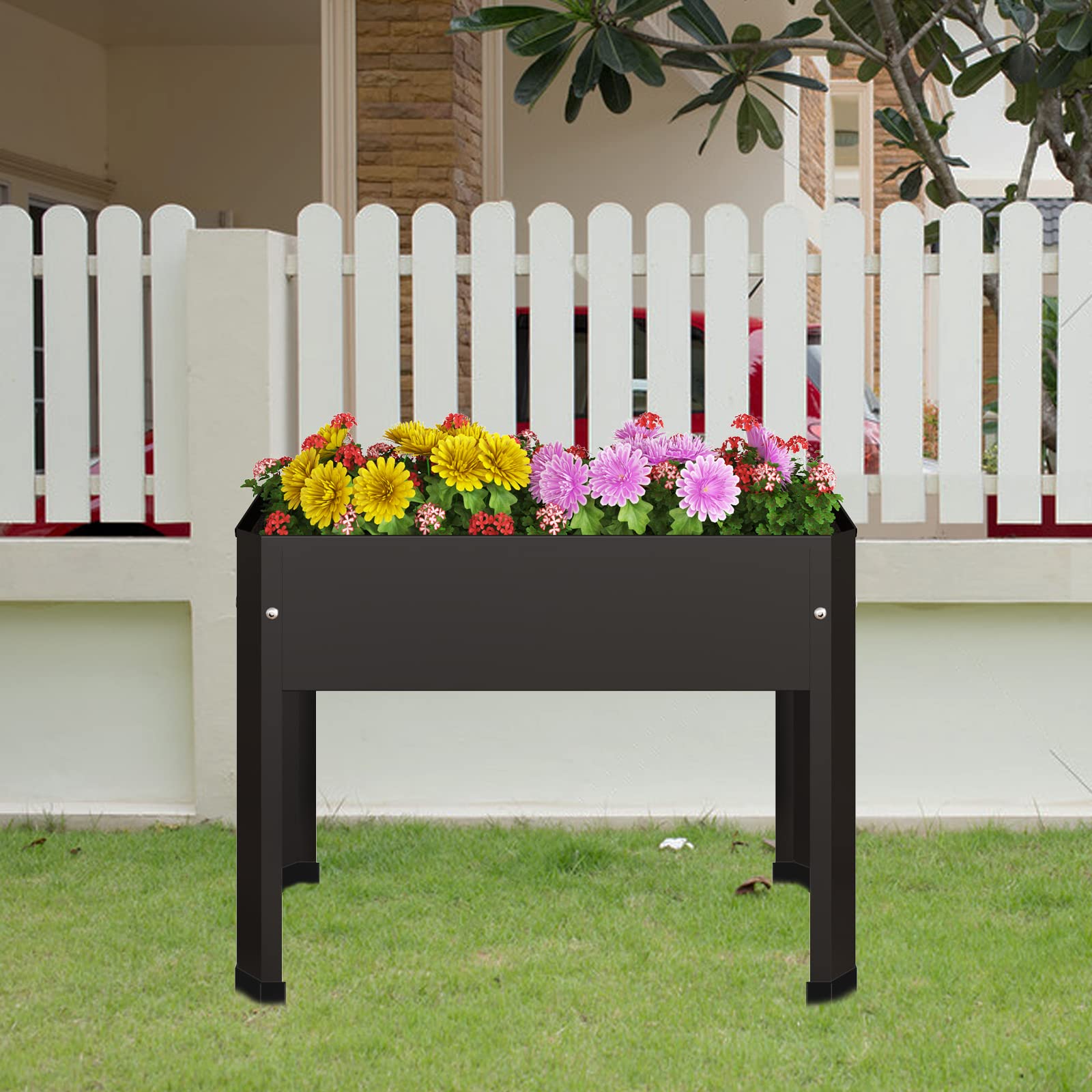 PROXRACER raised bed features drainage holes to prevent waterlogging.