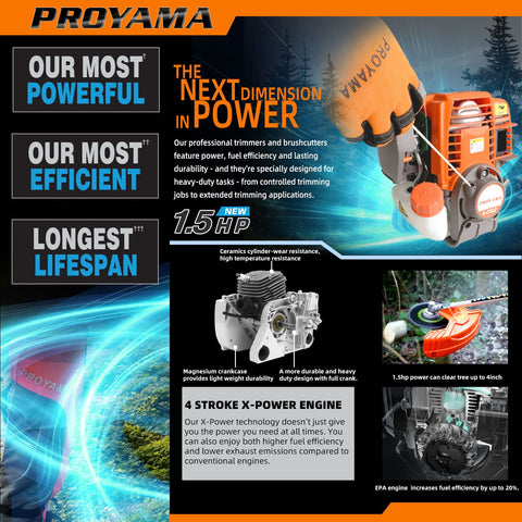 PROYAMA storage-friendly design with quick-release shaft for easy transport.