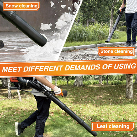 PROYAMA 72CC leaf blower nozzle-flat setup for tight spaces