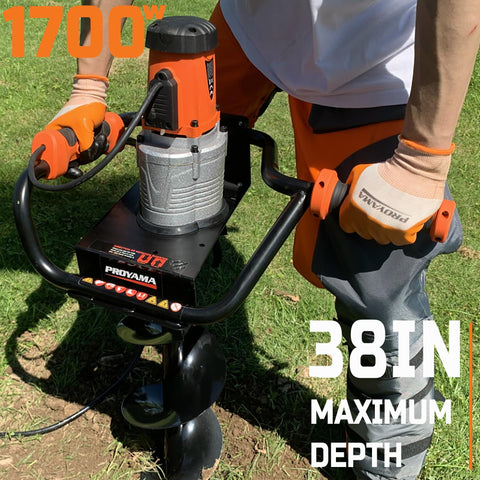 PROYAMA 6-inch auger bit enables larger holes with less effort.