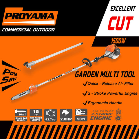 PROYAMA ergonomic handle provides comfortable, fatigue-free operation.