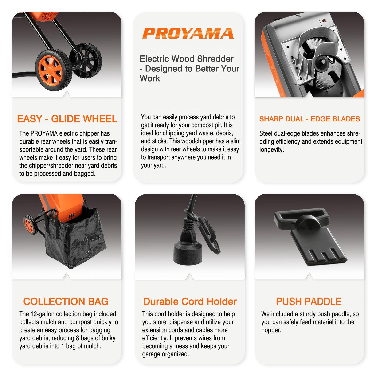 PROYAMA push paddle aids controlled feeding and clean collection.
