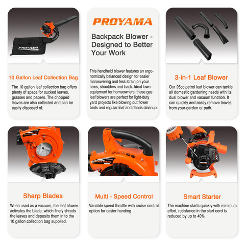 PROYAMA round nozzle for loose debris with wide airflow coverage