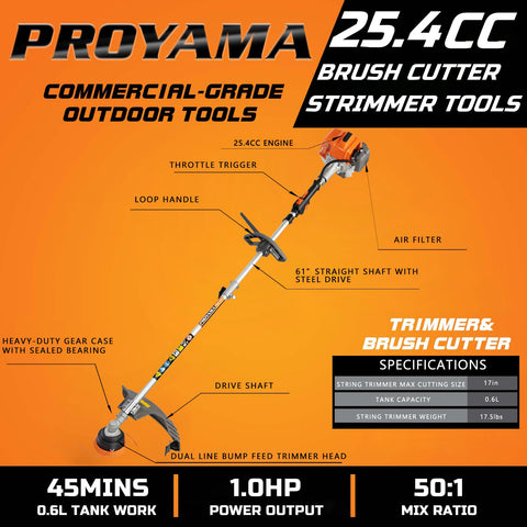 PROYAMA shoulder straps provide comfortable, balanced handling