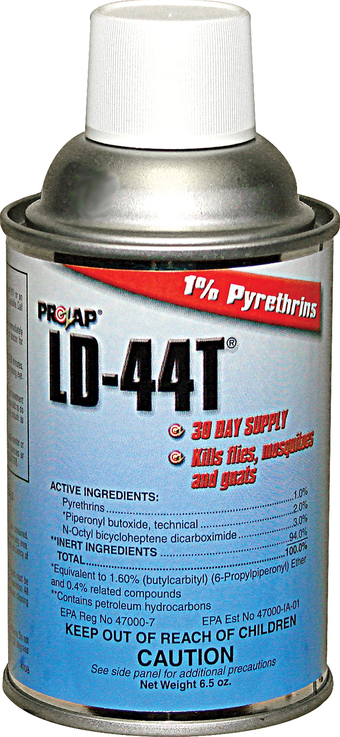 Prozap LD-44T insecticide refill packaging showing convenient 6.5 oz container for easy reloading