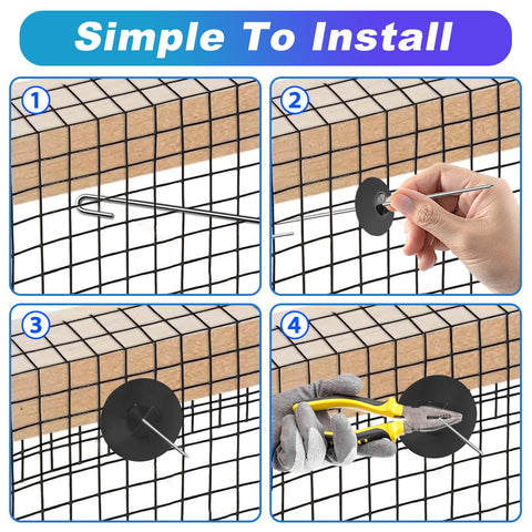 Prozilon weather-resistant fasteners deterring birds in outdoor solar installation