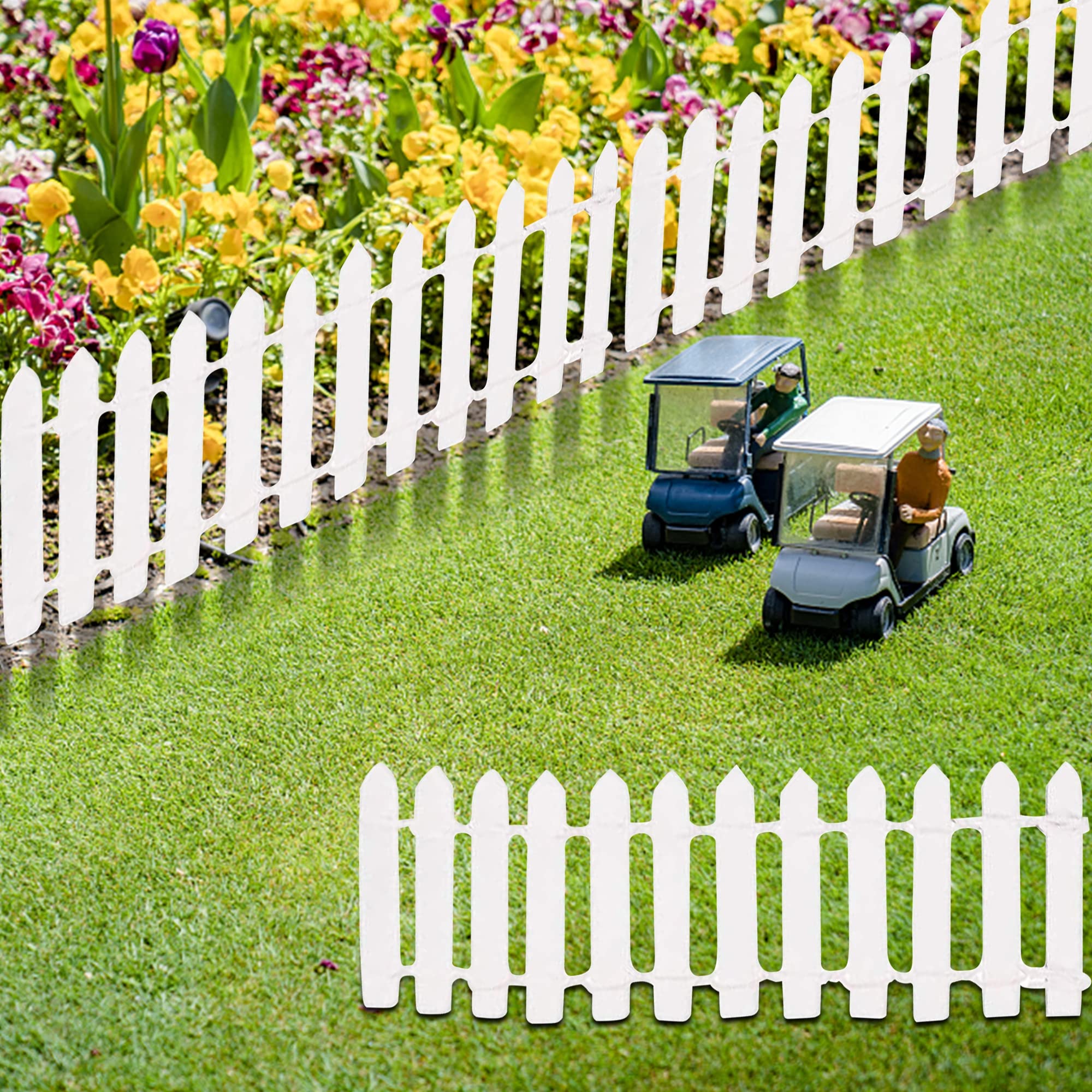 Prsildan wooden fence for fairy gardens adds charming boundary accents.