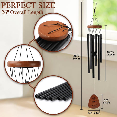 PRSTENLY memorial wind chimes hanging setup shown for easy installation and instant ambience.