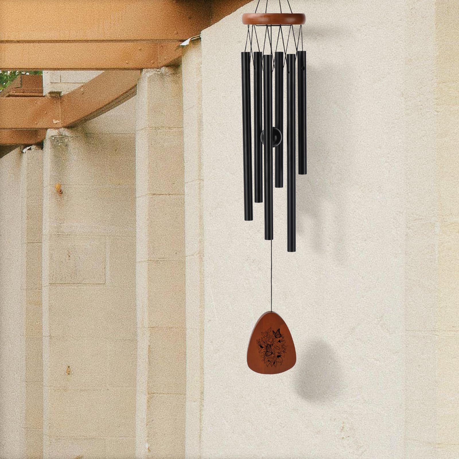 PRSTENLY mom wind chime easy-hang hardware enables quick installation.