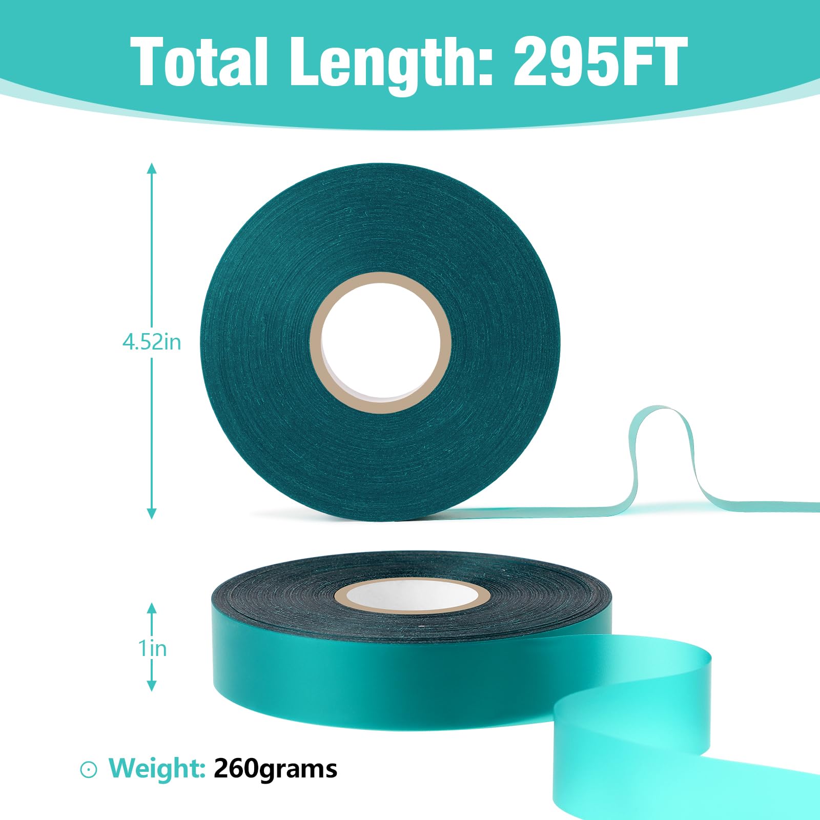 Prudiut green plant tie tape on stem supports growth