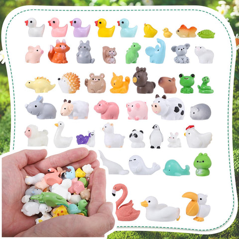 Prudiut resin swans for fairy gardens and dollhouses